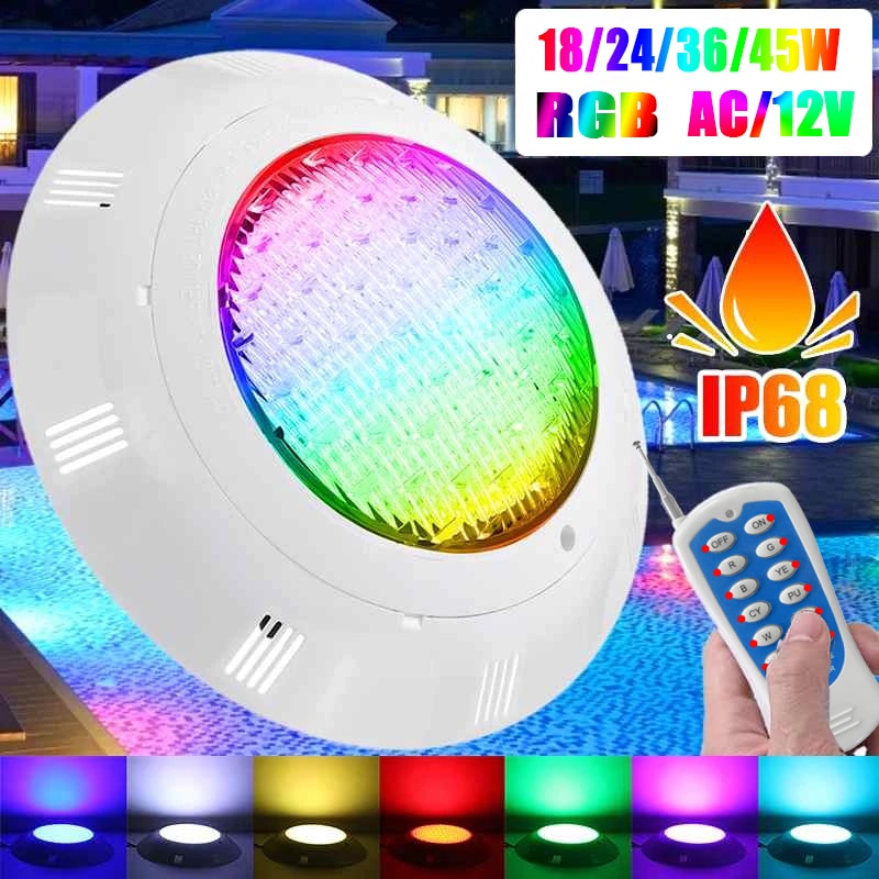  Ʈѷ   , RGB Ƽ ÷ ߿ LED,  AC12V, IP68  , 18 W, 24 W, 36 W, 45W